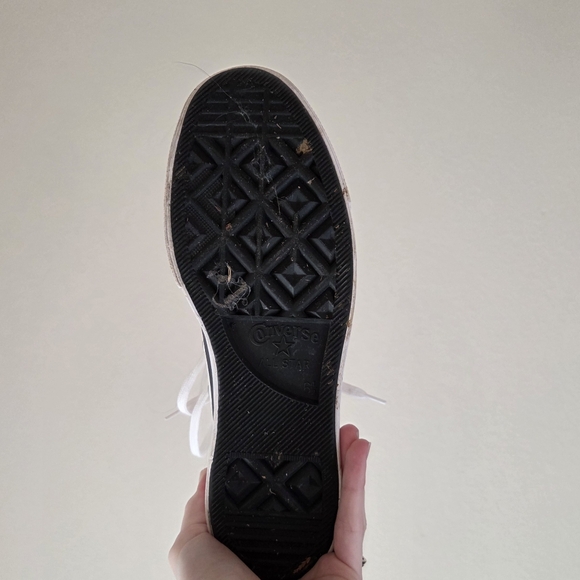 Converse Chuck Taylor Platform Retro Denim Shoe In White Size 8.5 - Picture 8 of 11